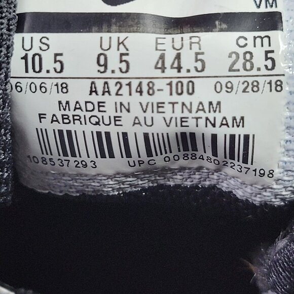 Nike Air Max Axis Premium Size 10.5 AA2148-100 Silver White Cream Black - Picture 14 of 15